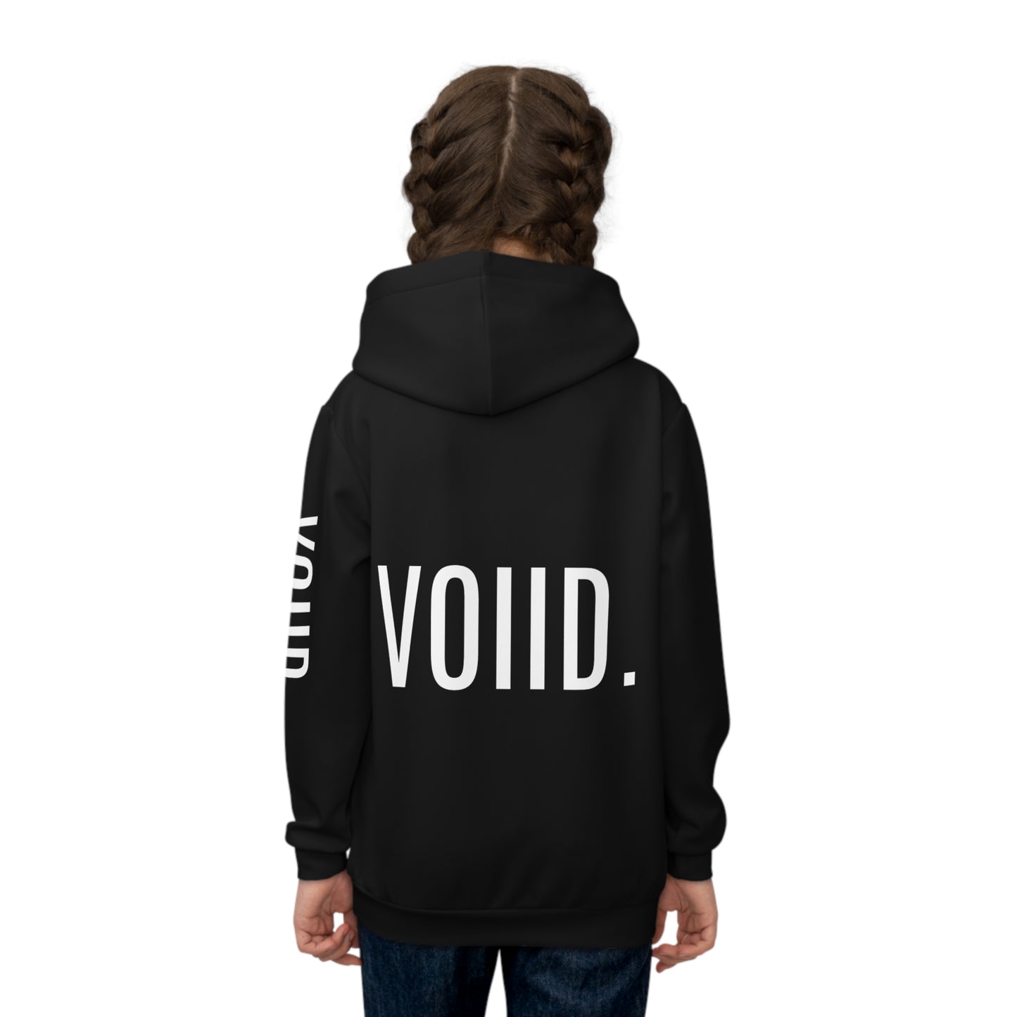 VOIID. | Black Pullover Hoodie | Kids